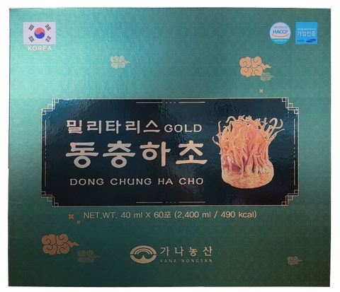 Đông Trùng Hạ Thảo Daedong Gold 40ml x 60 gói (hộp giấy)