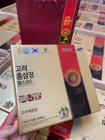 Tinh chất  hồng sâm Hàn Quốc 6 tuổi Health 365 (15ml 30 gói) - Korean Red Ginseng Extract Health 365 Korean Jewon - 고려홍삼정 헬스365 고려제원삼