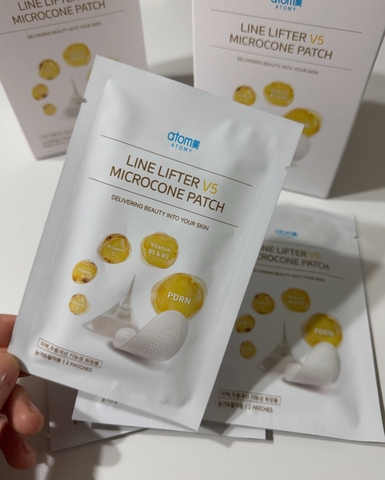 Miếng dán vi phân microcon chứa hoạt chất làm đầy các nếp nhăn PDRN cùng phức hợp Vitamin trắng da và 3 loại peptide tăng dàn hồi da (15 gói) - Atomy Acropath Linelifter V5 Microcon Patch - 애터미 아크로패스 라인리프터 V5 마이크로콘 패치 - Патч Atomy Acropath Linelifter V5 Microcon.