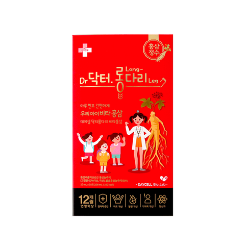 Nước hồng sâm  dành cho trẻ em - Dr. Longdari Jelly Plus   - 닥터롱다리 비타홍삼 10ml x 30ea 당일발송 (10ml x 30 gói)