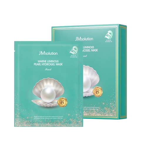 Mặt nạ Ngọc trai Hydrogel làm sáng da - JM Solution Blue Light Marine Pearl Hydrogel Mask Pearl (10 cái)