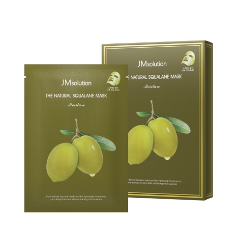 Mặt nạ dưỡng ẩm Squalane từ trái oliu tự nhiên - jm solution the natural squalane mask - 더 내추럴 스쿠알란 마스크 모이스처