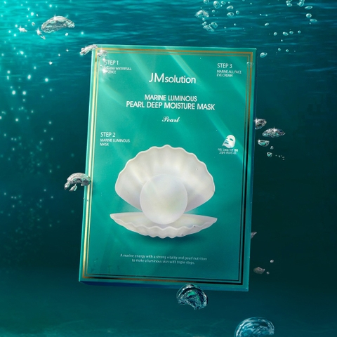 Mặt nạ ngọc trai dưỡng ẩm sâu - JM Solution Blue Light Marine Pearl Deep Moisture Mask Pearl (10 cái)