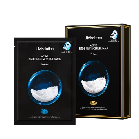 Mặt nạ dưỡng ẩm tổ yến Active Bird Nest Moisture 30ml x 10 cái - JM Solution Active Bird's Nest Moisture Mask Prime - 액티브 버드 네스트 모이스처 마스크 프라임 