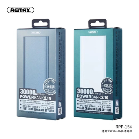 Pin dự phòng sạc nhanh Remax Bodi Series RPP-154 30000 mah 2xUSB 2.1A