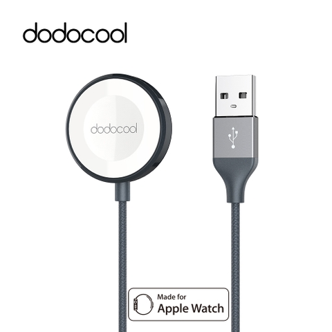 Sạc không dây Apple Watch 38/42mm chứng nhận MFI certified chính hãng Dodocool DA DA147GY (Xám)