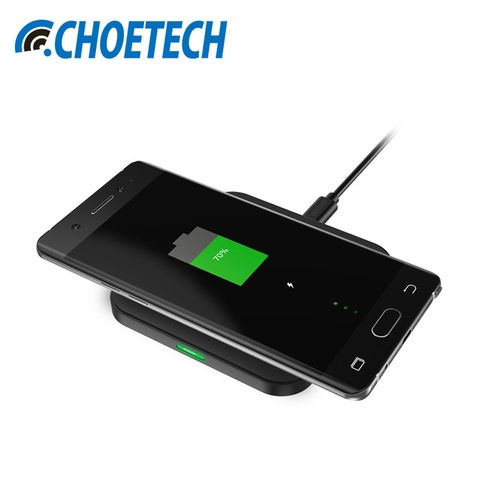 Đế sạc nhanh không dây CHOETECH T511S 10W (FastCharge) hotsale Amazon cho iPhone 8 iPhone X Samsung S6 S7 S8