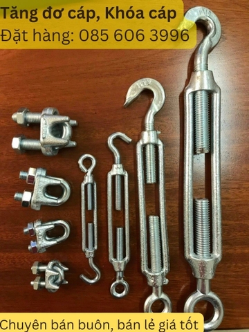 Báo giá tăng đơ cáp thép, khóa cáp, cáp thép giá rẻ
