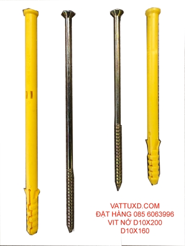 vít lắp đặt dài 160mm cửa gỗ D10x200