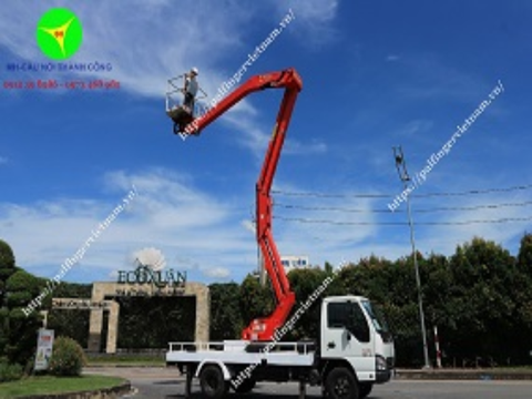Xe ô tô nâng người Isuzu 16 m tại Minh Hải Auto