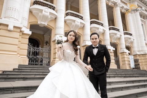 Bộ ảnh cưới của cặp đôi Thu Trang- Thế Chiến tại phố cổ Hà Nội