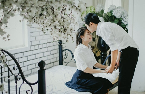 Chụp ảnh cưới album đẹp ở phim trường: Khánh Bảo - Ánh Huyền