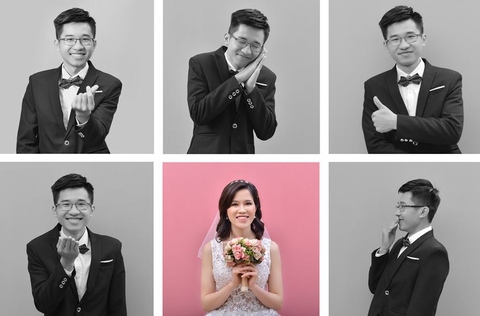 Chụp hình cưới pre-wedding tại phim trường Rosa: cặp đôi Kiệt - Lan