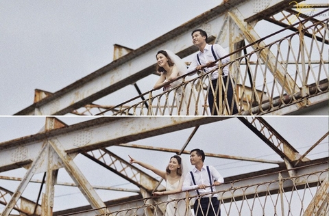 Ngây ngất với ảnh cưới 'chất như phim Hong Kong' của cặp đôi Toàn - Hà