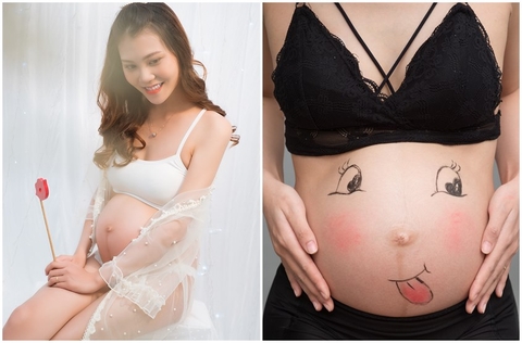 Studio chụp ảnh bầu đẹp khó cưỡng cho mẹ bầu 8 tháng: Di Hân