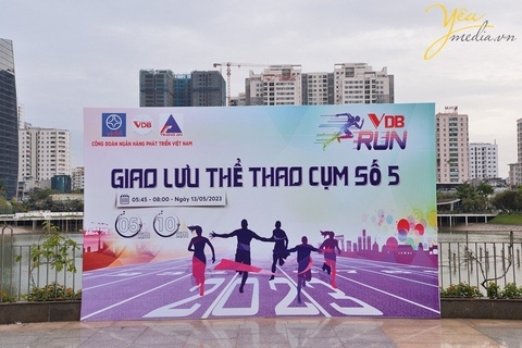 Những khoảnh khắc của hội thi chạy marathon tại hội thể thao cụm số 5 Hà Nội