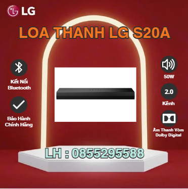 Loa thanh LG Soundbar S20A | Chính Hãng LG | Bảo Hành 12 Tháng