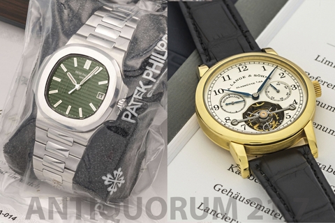 Song hùng tại Antiquorum tháng 7: Patek Philippe Nautilus và A. Lange & Söhne Pour le Mérite Tourbillon