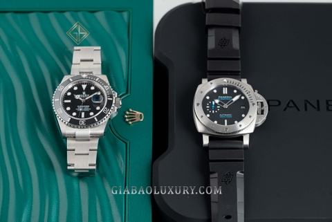 So sánh đồng hồ lặn: Panerai Submersible PAM00973 và Rolex Submariner 126610LN