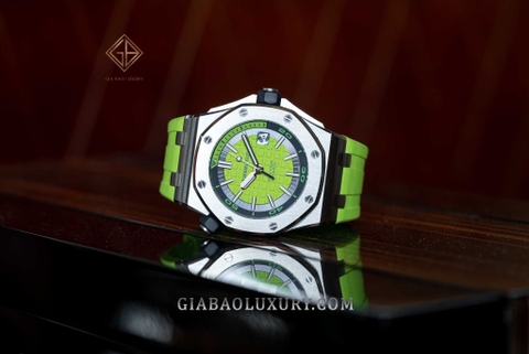 Review đồng hồ Audemars Piguet Royal Oak Offshore Diver 15710ST Xanh cốm