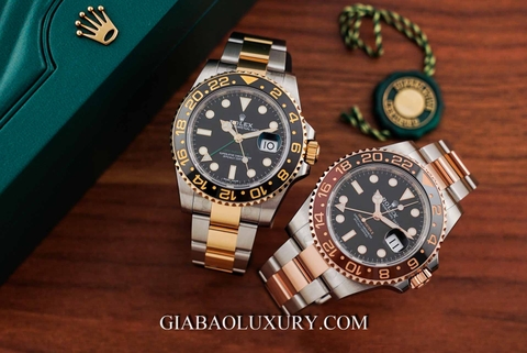 So sánh hai mẫu đồng hồ Rolex GMT-Master II 116713LN và 126711CHNR