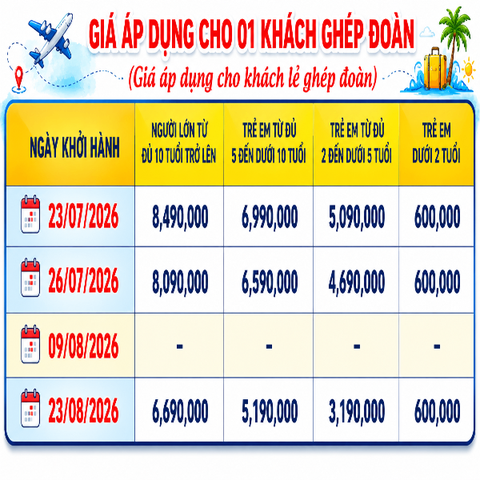 Tour Du Lịch Ghép Phú Quốc 4 Ngày 3 Đêm – Sun PhuQuoc Airways