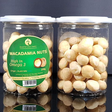 Hạt Macca Úc tách vỏ (hũ 250gr)