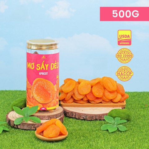 Mơ vàng sấy dẻo ( hũ 500gr )