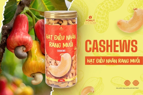 Hạt Điều rang muối tách vỏ Bình Phước ( hũ 500gr )