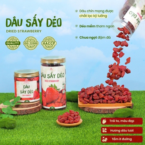 Dâu Tây sấy dẻo ( hũ 500gr )