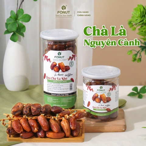 Chà Là khô Nguyên Cành Tunisia ( hộp nhựa 250gr )