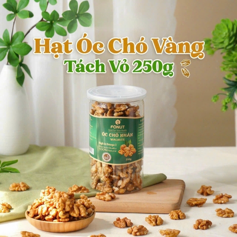 Quả Óc Chó Vàng Mỹ tách vỏ ( hũ 250gr )