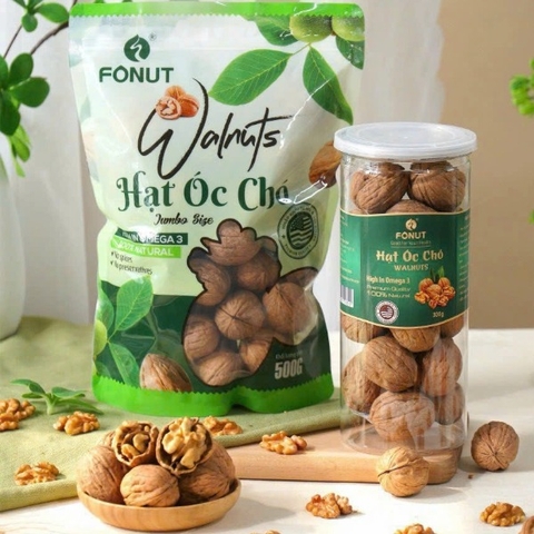 Quả Óc Chó Vàng Mỹ còn vỏ ( hũ 250gr )