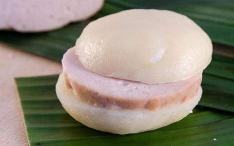 Bánh dầy kẹp chả