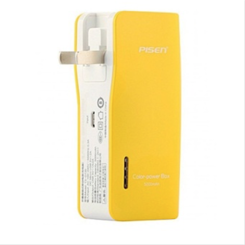 Sạc Dự Phòng Pisen Color Power Box 5000Mah Vàng