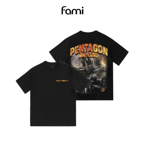Áo thun coton Fami x Pentagon in kỹ thuật số