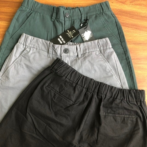 Quần short H&M Nam kaki lưng co giãn linh hoạt