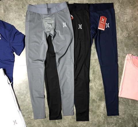 QUẦN GIỮ NHIỆT Nam, quần COMBAT PRO, quần LEGGING TẬP GYM NAM DÁNG DÀI MÀU ĐEN