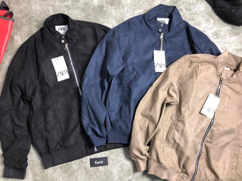 áo khoác da lộn zara