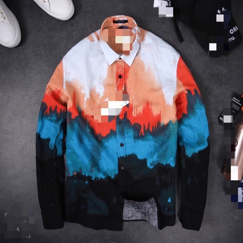 Sơmi dài tay Nam sale nhiều mẫu caro xanh