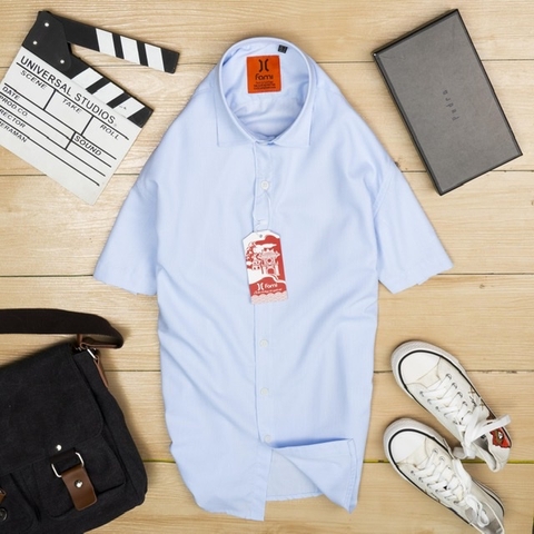 Áo sơmi ngắn tay Fami coton lụa cao cấp, có bigsize