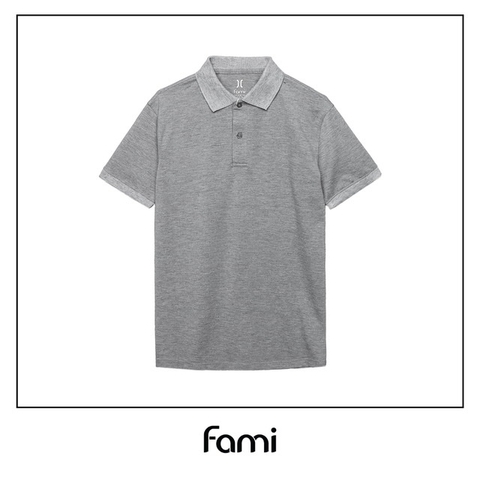 Áo polo slimfit Fami - Màu xanh