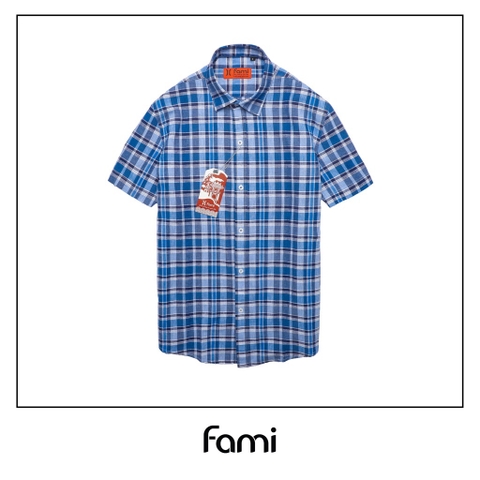 Sơmi dài tay Nam sale nhiều mẫu caro xanh