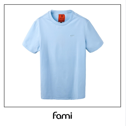 Áo thun trơnThời Trang CAROLLAmàu xanh, có bigsize