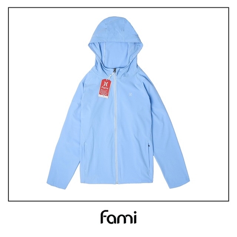 Fami Pocketable jacket - Áo khoác 1 lớp màu xanh - Có bigsize