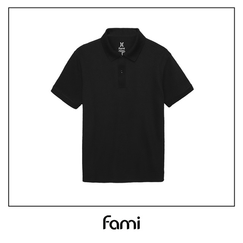 Áo polo slimfit Fami - Màu đen
