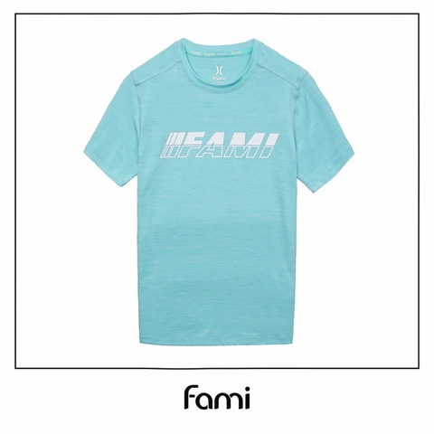 Áo thun thể thaoThời Trang CAROLLALinear Logo mẫu mới 2020, Màu xanh nhạt, có bigsize