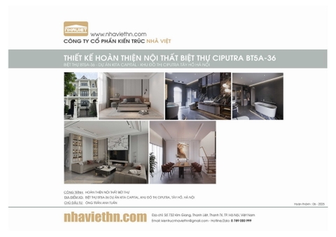 Thiết kế Thi công Nội thất Biệt thự Ciputra Tây Hồ Hà Nội.