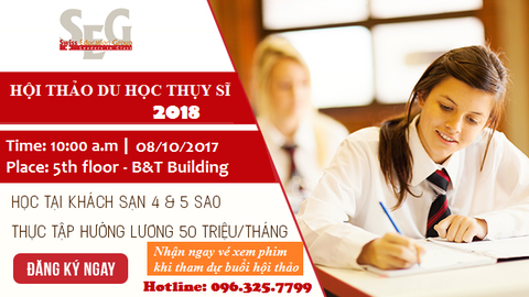 Hội thảo học bổng Cử nhân quản trị khách sạn Thụy Sĩ lên tới 39% học phí ( 1.27 tỉ đồng)