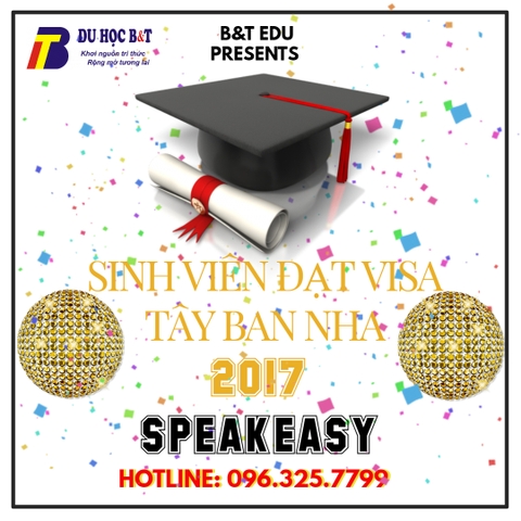 Sinh viên đạt Visa Tây Ban Nha năm 2017 - Trường Speakeasy